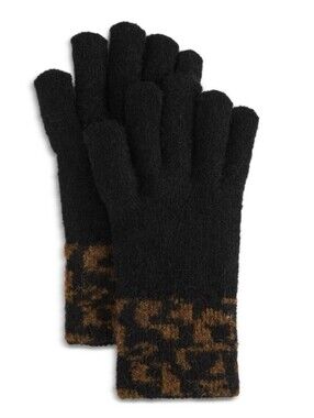Aqua, Exclusive  to Bloomingdale's- Animal Print Gloves. Gift. Cold Weather